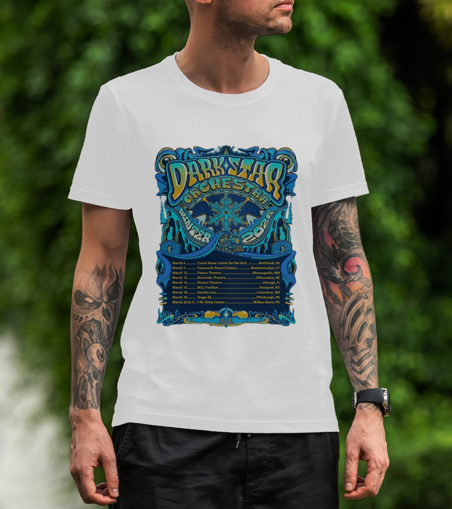 Dark Star Orchestra Winter Tour 2026 Concert Dates And Locations T-Shirt