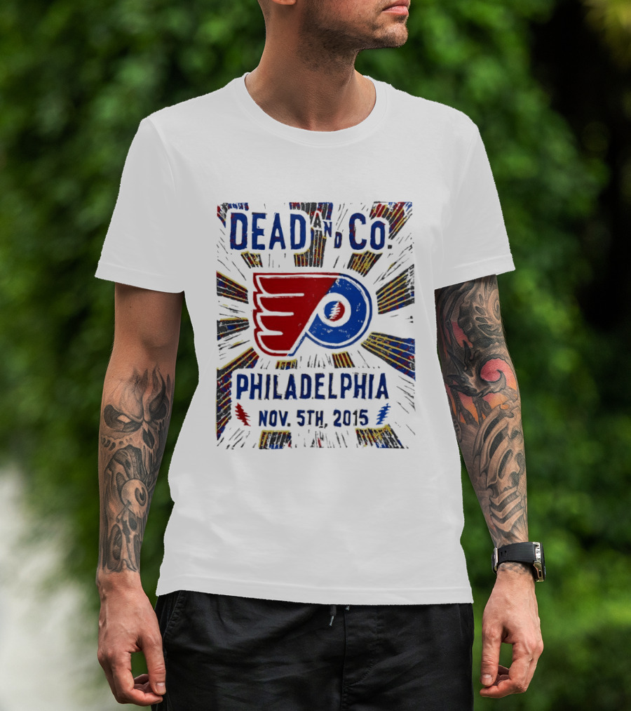 Dead And Company Philadelphia Flyers Nov 5th 2015 T-Shirt