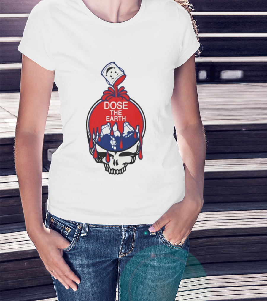 Dose The Earth Grateful Dead Skull Bob Weir T-Shirt
