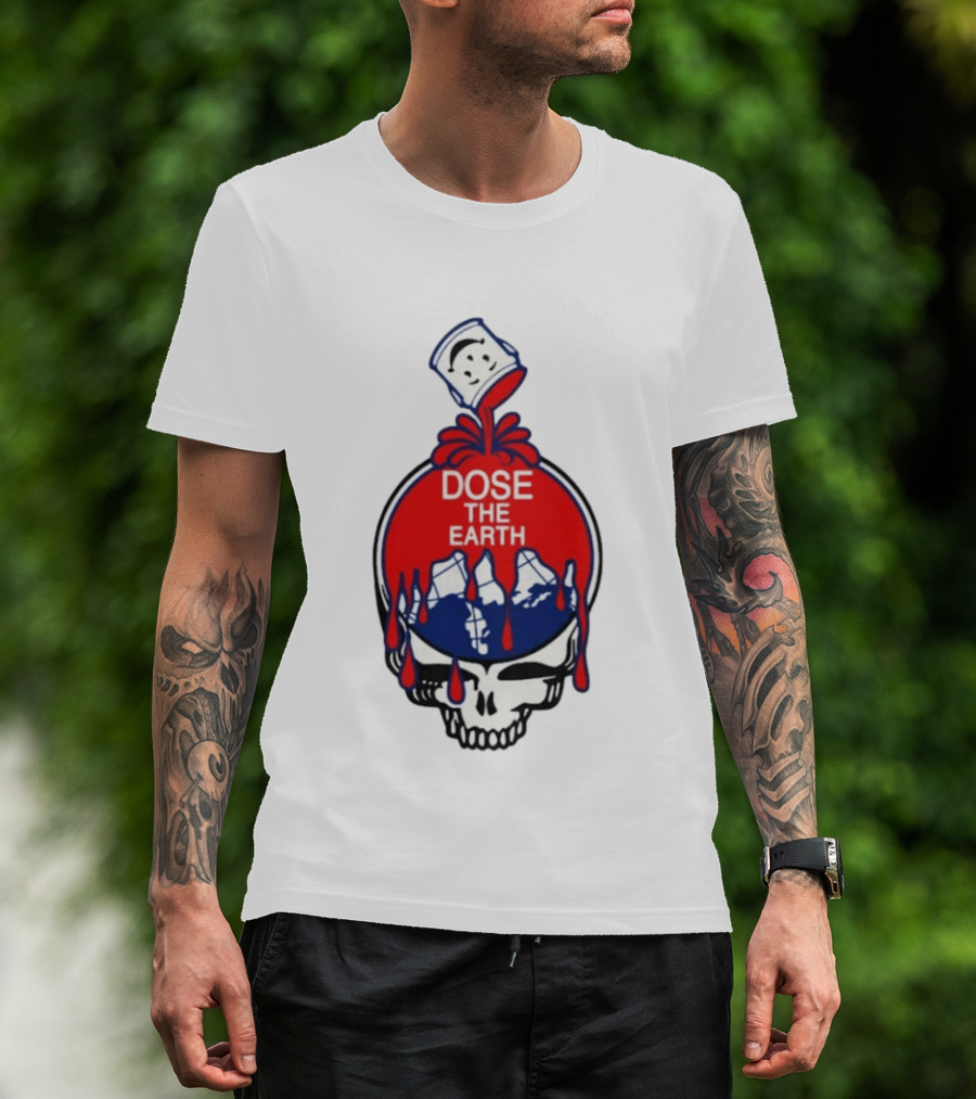 Dose The Earth Grateful Dead Skull Bob Weir T-Shirt