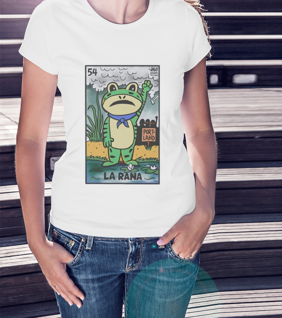 54 La Rana Frog Portland Lalo Clicowvis T-Shirt