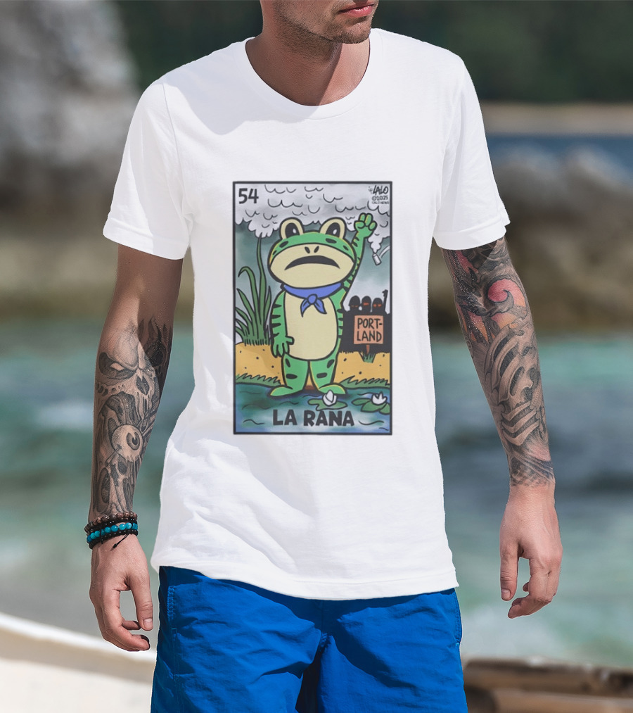 54 La Rana Frog Portland Lalo Clicowvis T-Shirt