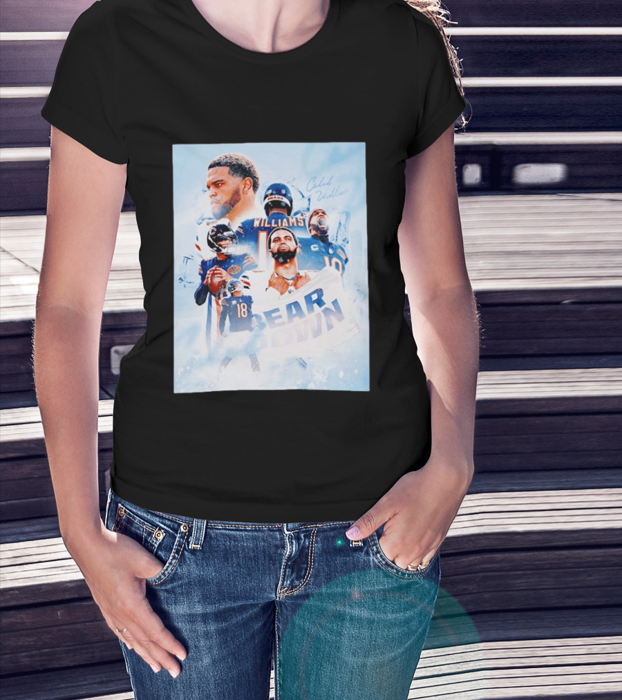 Caleb Williams Bear Down Chicago Quarterback Leadership T-Shirt
