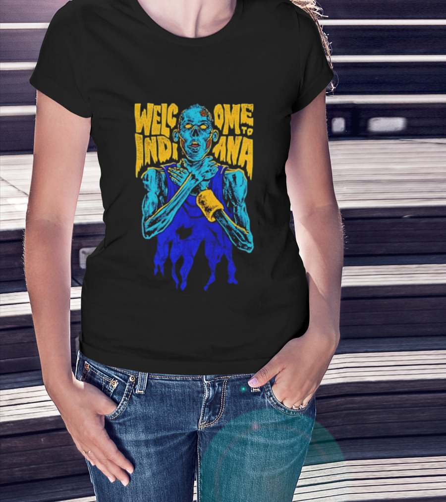 Welcome To Indiana Knick Killer Zombie T-Shirt