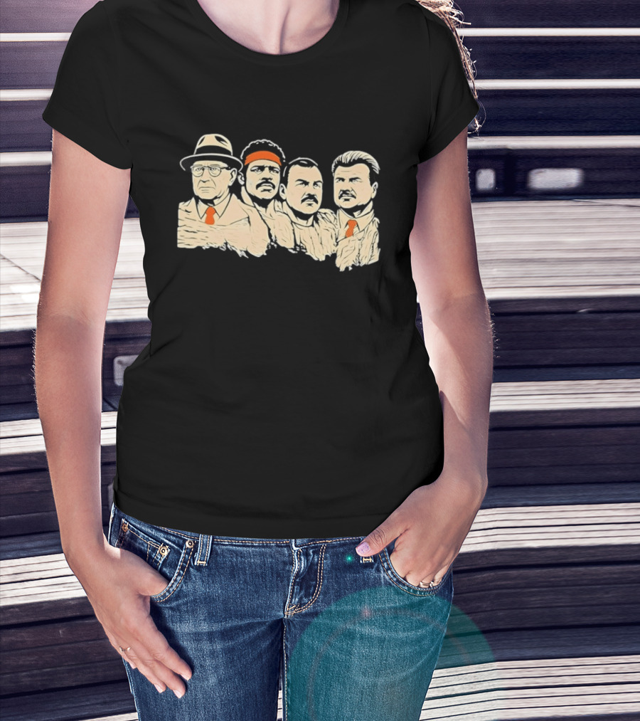 Rushmore Bears Mike Ditka Coach Iconic Football History T-Shirt