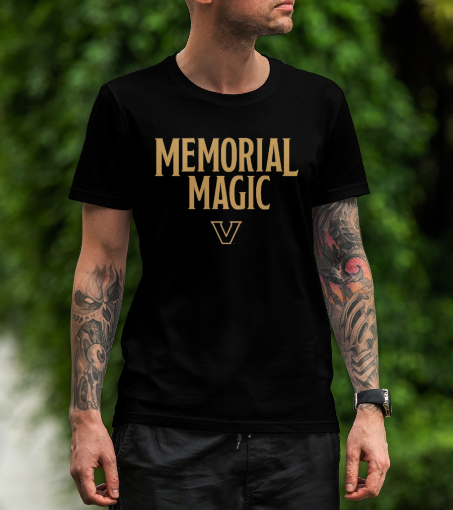 Vanderbilt Commodores Memorial Magic Basketball V T-Shirt