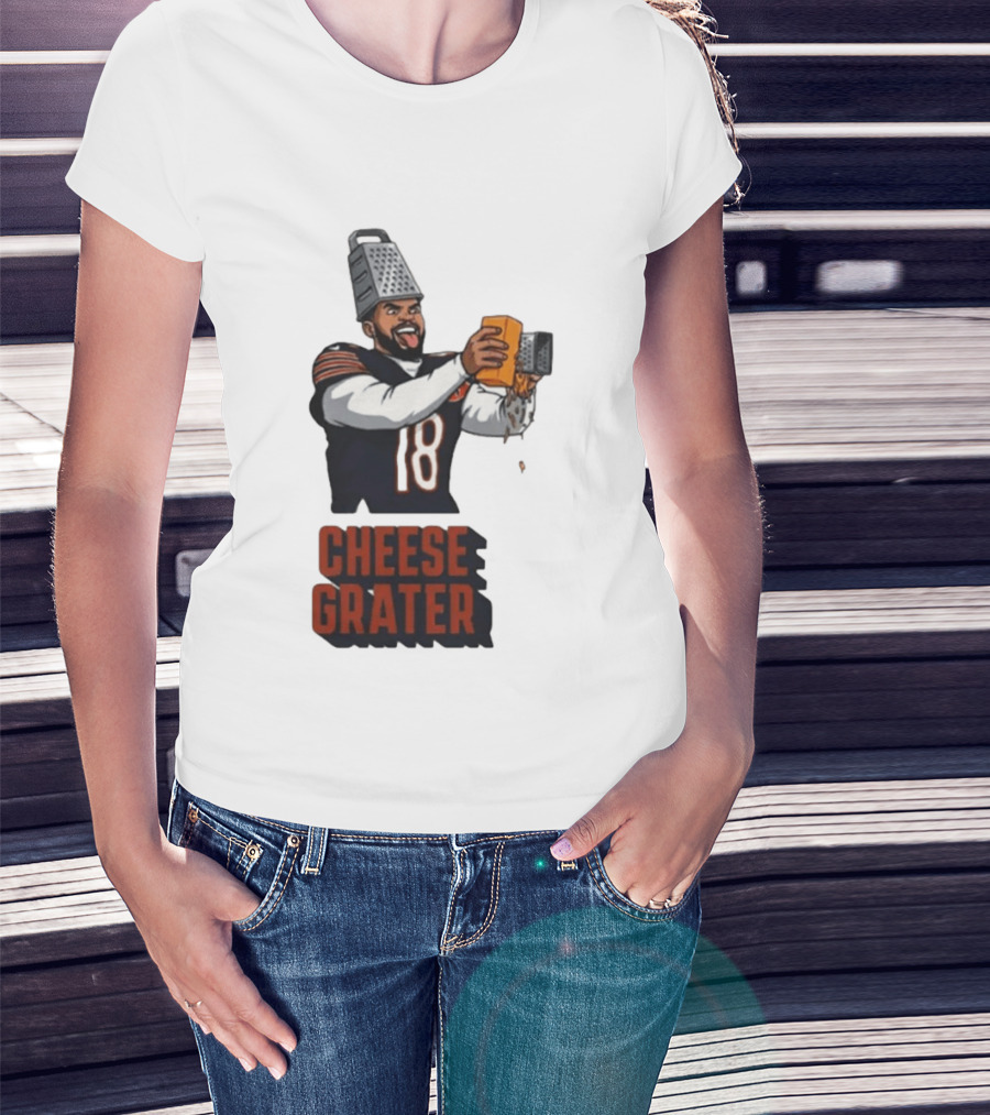 Caleb Williams Cheese Grater Chicago Football Humor T-Shirt