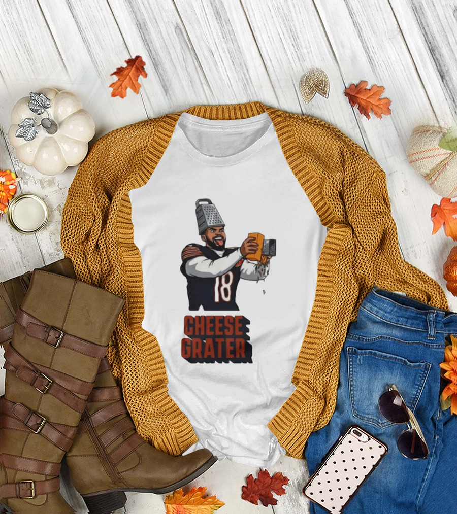 Caleb Williams Cheese Grater Chicago Football Humor T-Shirt