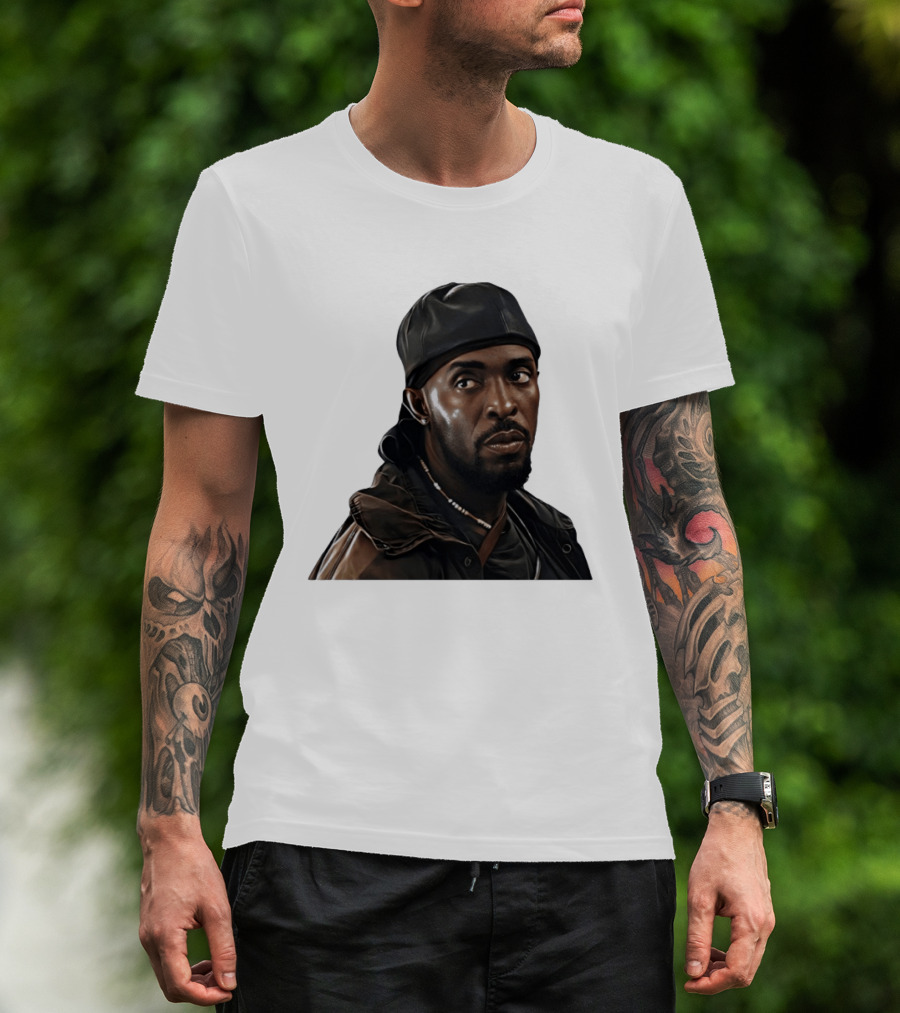 Tray Chaney The Wire Omar Leather Hat Beaded Necklace T-Shirt