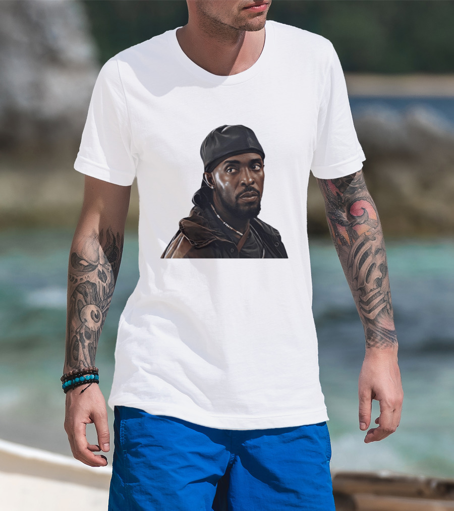 Tray Chaney The Wire Omar Leather Hat Beaded Necklace T-Shirt