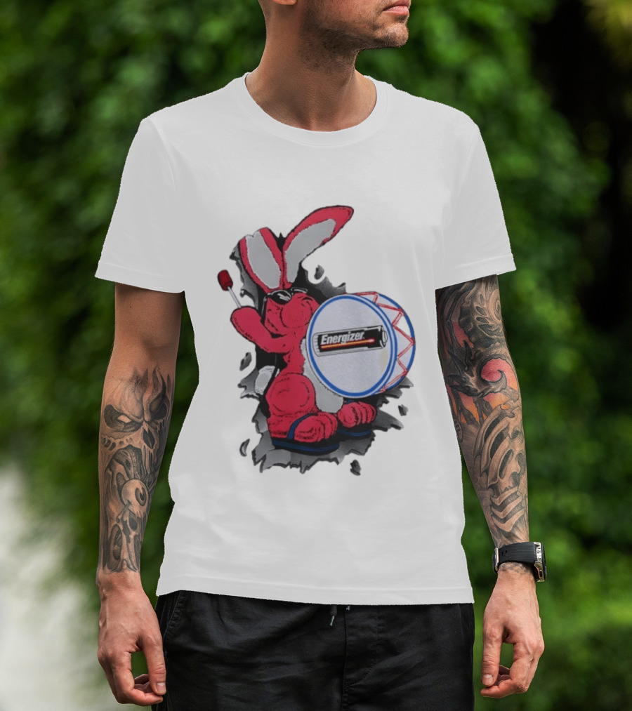 Energizer Bunny Vintage 90s Battery Drumming T-Shirt