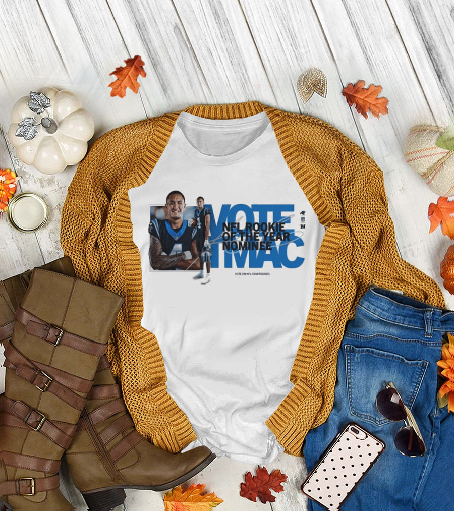 Vote for NFL Rookie Tetairoa McMillan Carolina Panthers Nominee Campaign T-Shirt