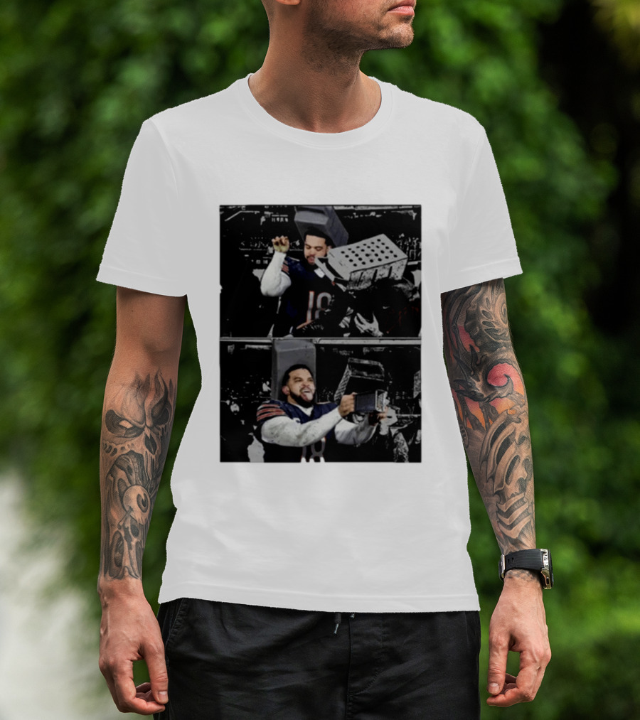 Caleb Cheese Grater Chicago Bear Football Fan Meme T-Shirt