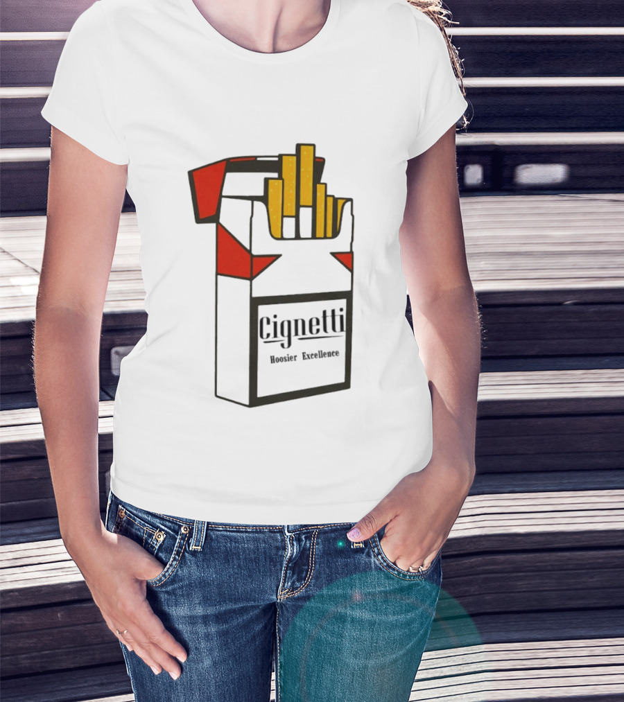 Cignetti Hoosier Excellence Indiana Football Coach Cig T-Shirt