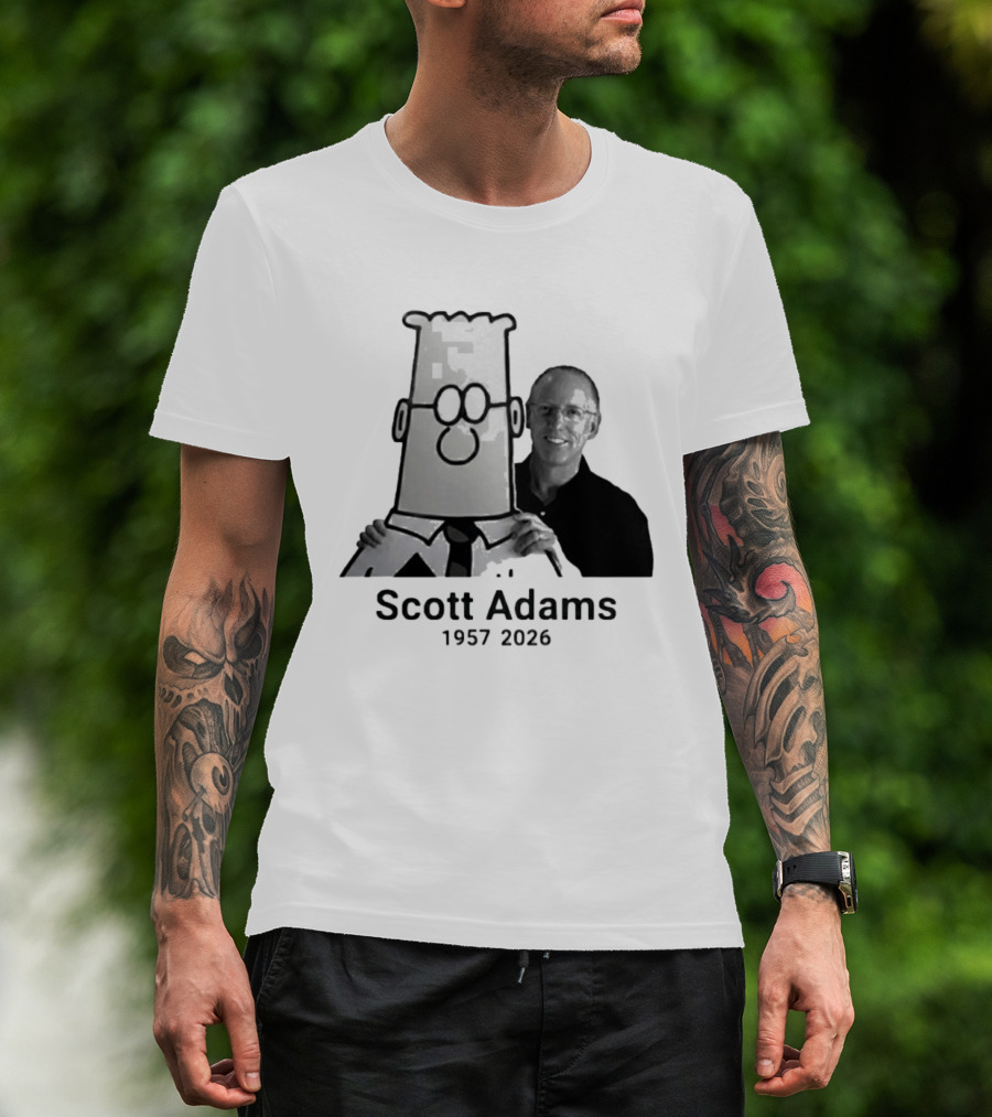 Scott Adams 1957 2026 Dilbert T-Shirt