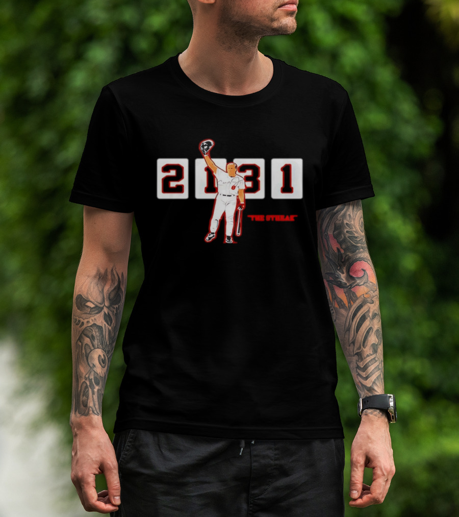 Cal Ripken Jr 2131 The Streak Baltimore Orioles Caricature Baseball Legend T-Shirt
