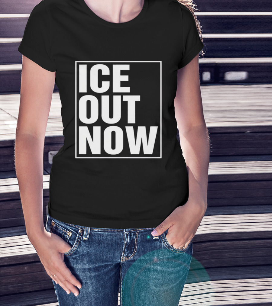 Ice Out Now Abolish Ice Activism T-Shirt
