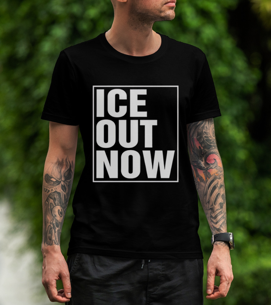 Ice Out Now Abolish Ice Activism T-Shirt