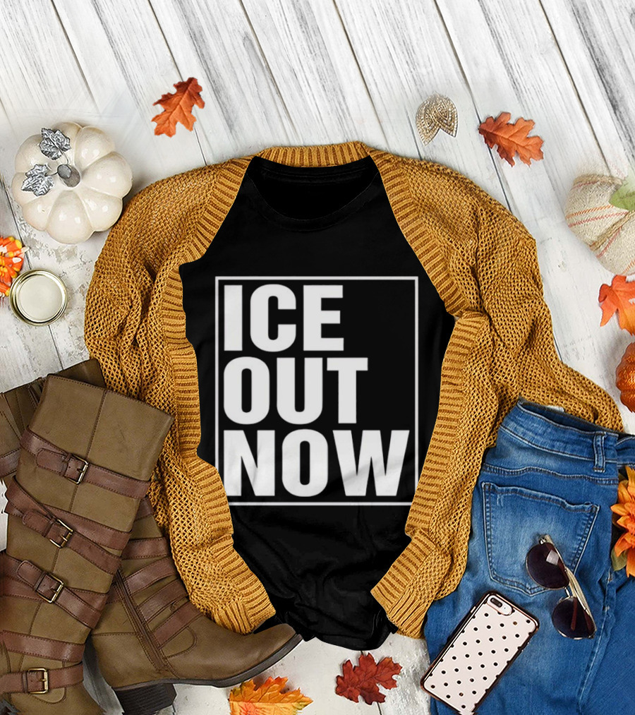 Ice Out Now Abolish Ice Activism T-Shirt