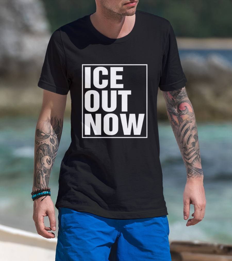 Ice Out Now Abolish Ice Activism T-Shirt