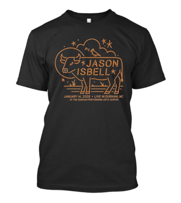 Jason Isbell Live Durham Jan 14 2026 DPAC Concert T-Shirt