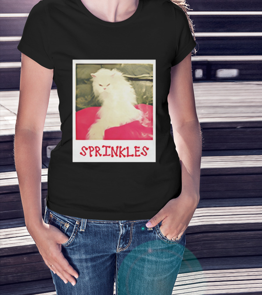 Office Angela Martin Sprinkles Cat Image Pólvora T-Shirt