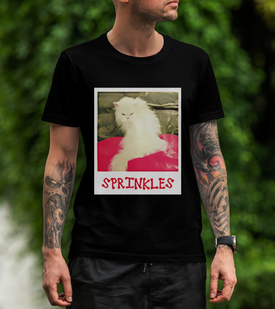 Office Angela Martin Sprinkles Cat Image Pólvora T-Shirt