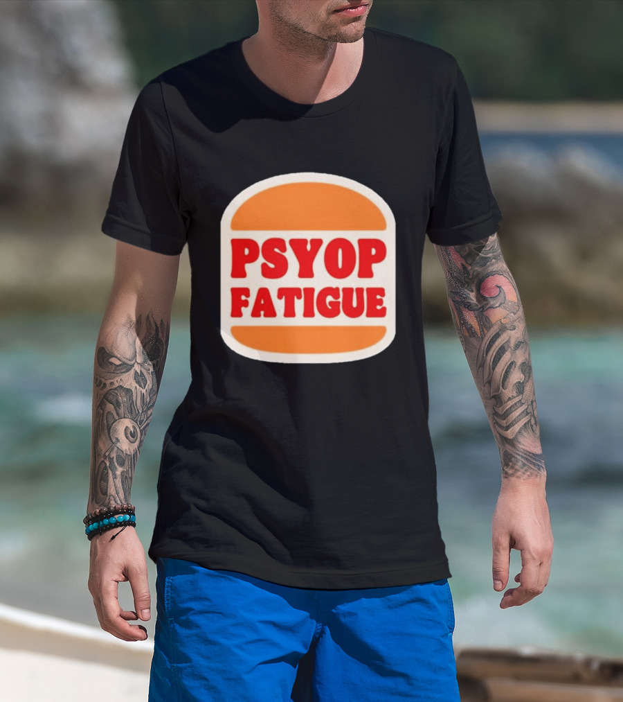 Psyop Fatigue Burger Parody Spirituallock T-Shirt