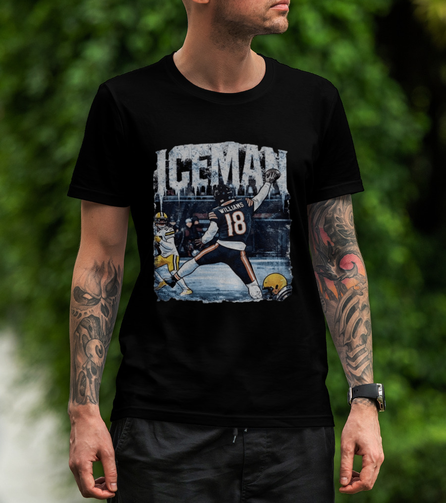 Caleb Williams Iceman Chicago Bears Football Tailgate Game Day Quarterback Action T-Shirt