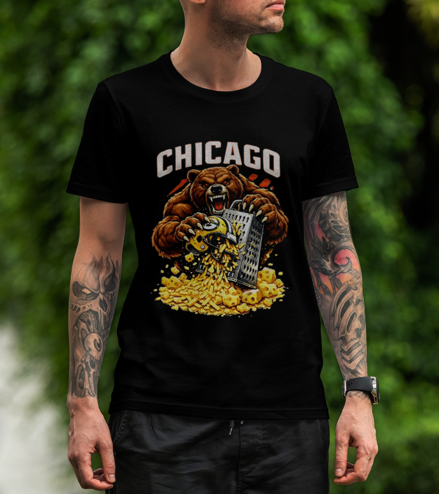 Chicago Bears Football Cheese Grater Green Bay Packers Football Rivalry 2025 T-Shirt