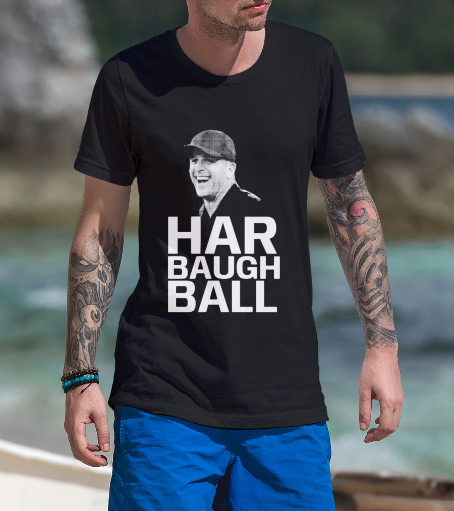 Jim Harbaugh Ball New York Giants Coach T-Shirt