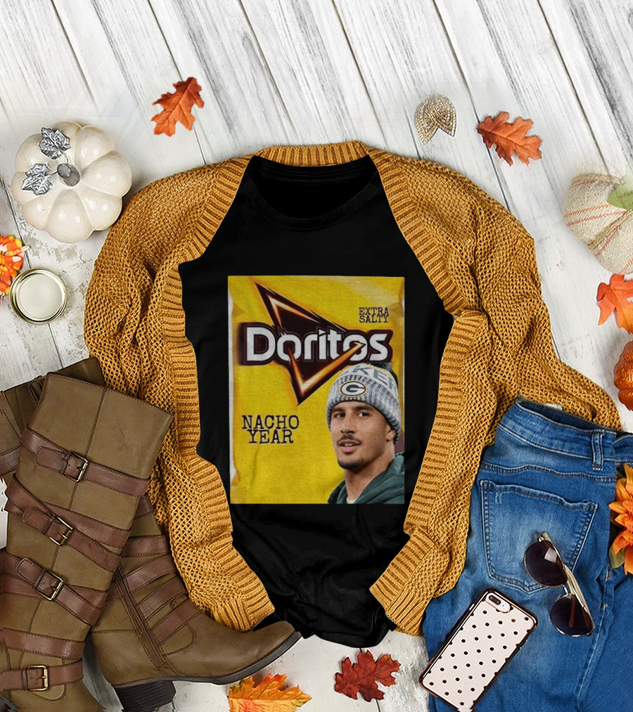 Doritos Nacho Year Extra Salty Green Bay Packers Football Beanie T-Shirt