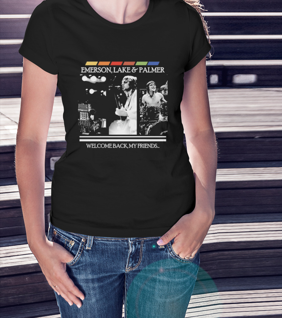 Emerson Lake And Palmer Welcome Back My Friends Retro Concert T-Shirt