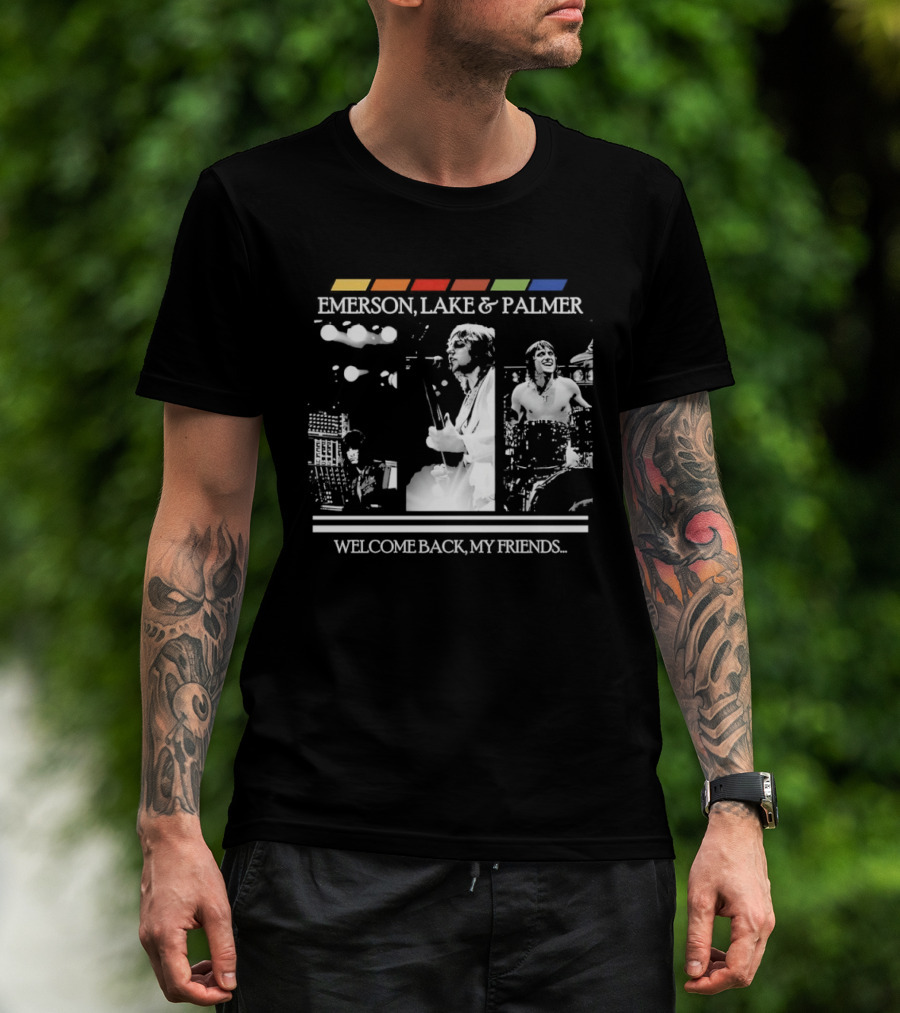 Emerson Lake And Palmer Welcome Back My Friends Retro Concert T-Shirt