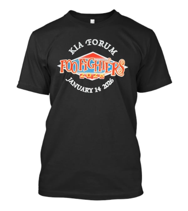 Kia Forum Foo Fighters January 14 2026 Event T-Shirt