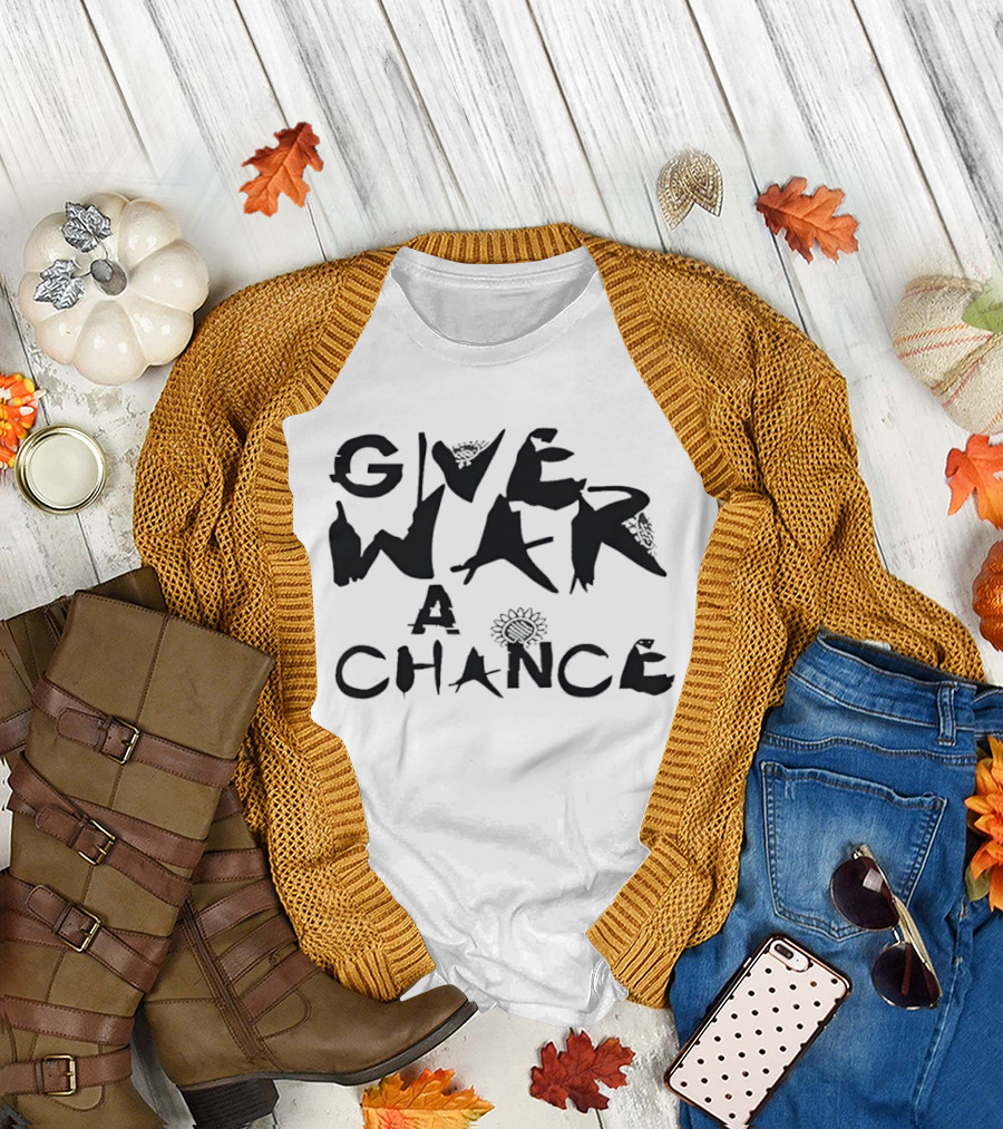 Give War A Chance Sunflower T-Shirt