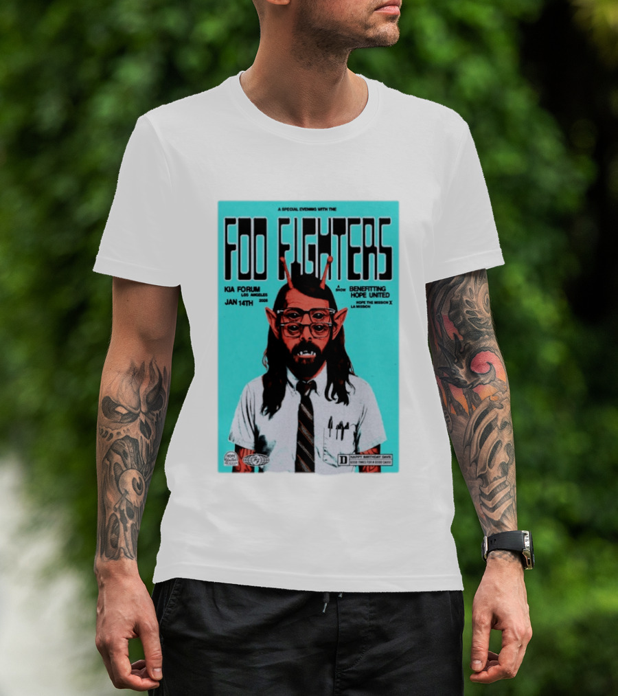 A Special Evening With Foo Fighters Jan 14th 2026 Kia Forum Los Angeles Benefitting Hope United T-Shirt