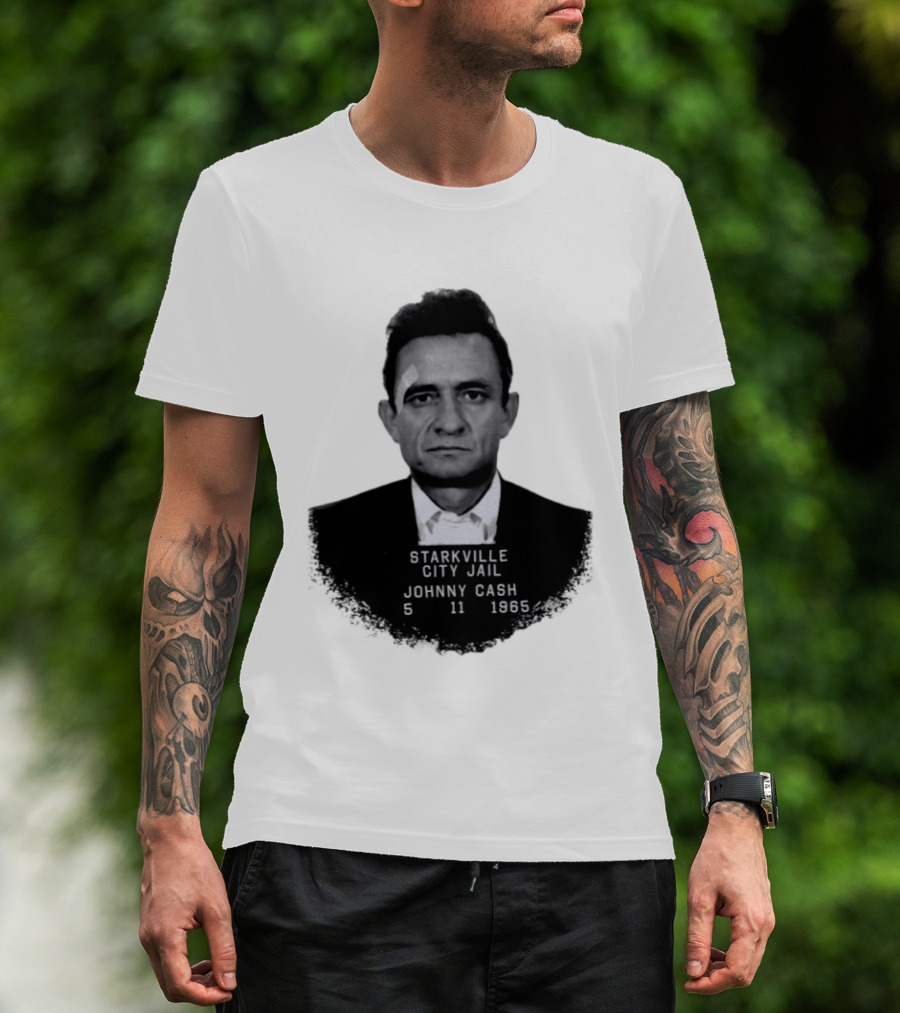 Johnny Cash Starkville City Jail 5 11 1965 T-Shirt