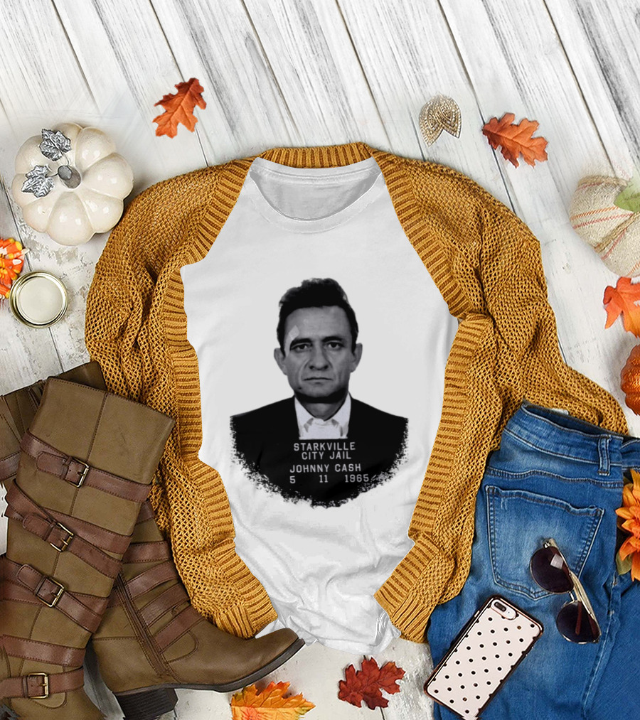 Johnny Cash Starkville City Jail 5 11 1965 T-Shirt