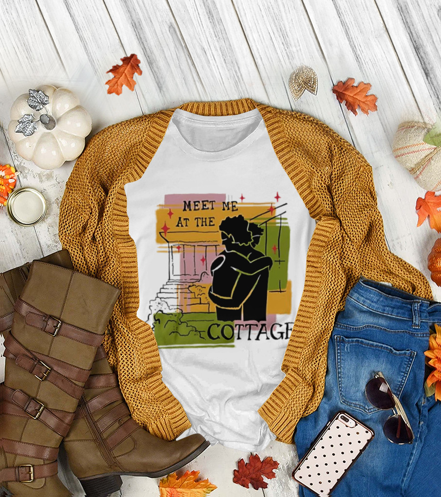 Meet Me At The Cottage Embrace by the Porch Steps T-Shirt
