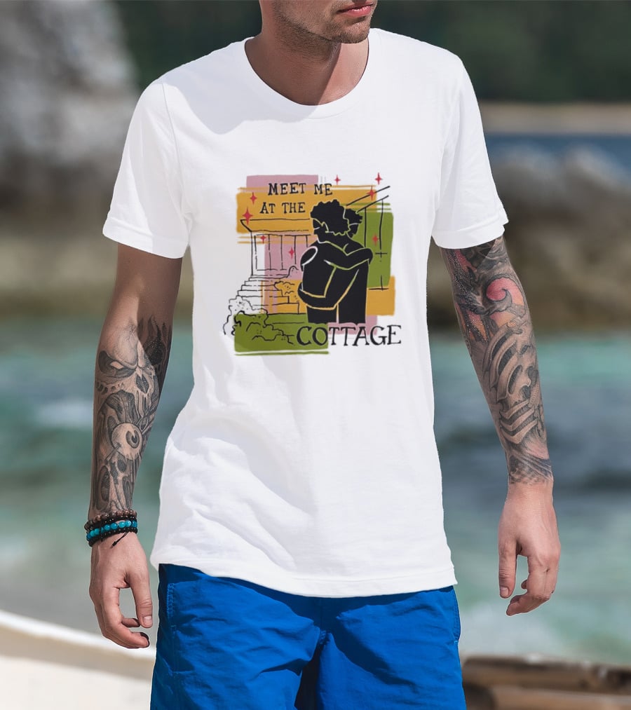 Meet Me At The Cottage Embrace By The Porch Steps T-Shirt