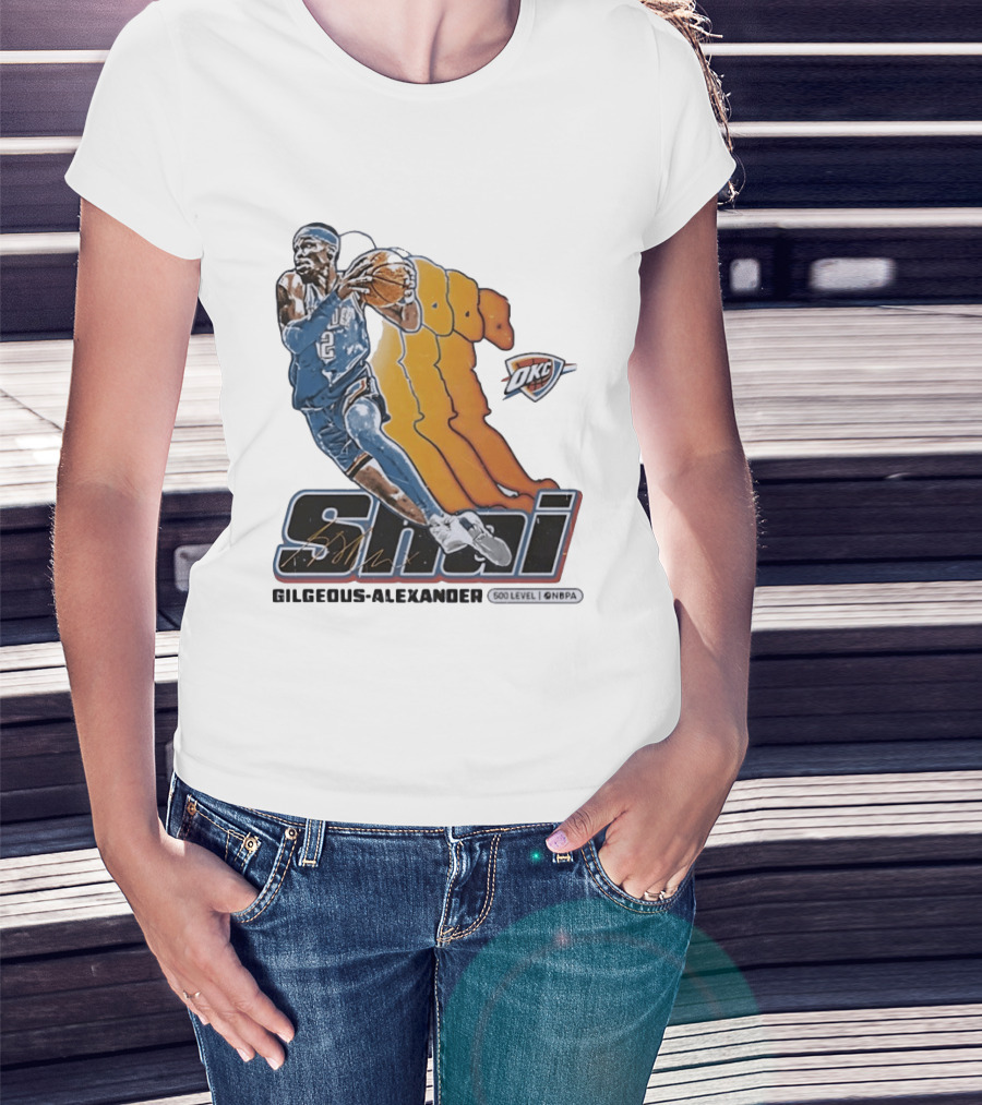 Shai Gilgeous Alexander Oklahoma City Thunder 500 Level NBPA T-Shirt