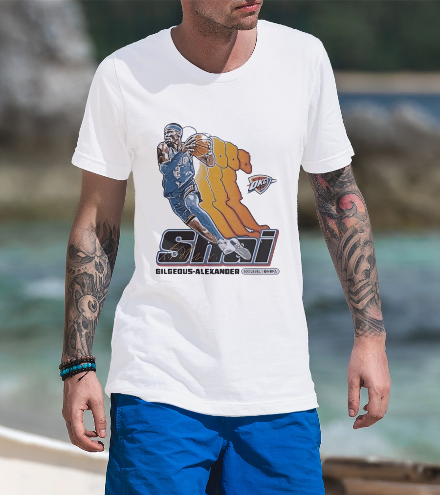 Shai Gilgeous Alexander Oklahoma City Thunder 500 Level NBPA T-Shirt