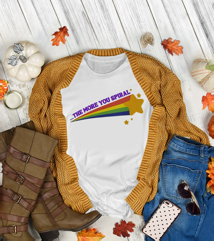The More You Spiral Star Rainbow T-Shirt