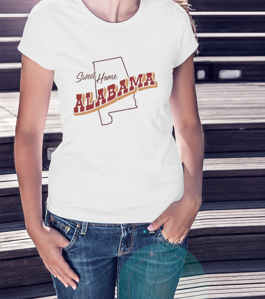 Sweet Home Alabama Map T-Shirt