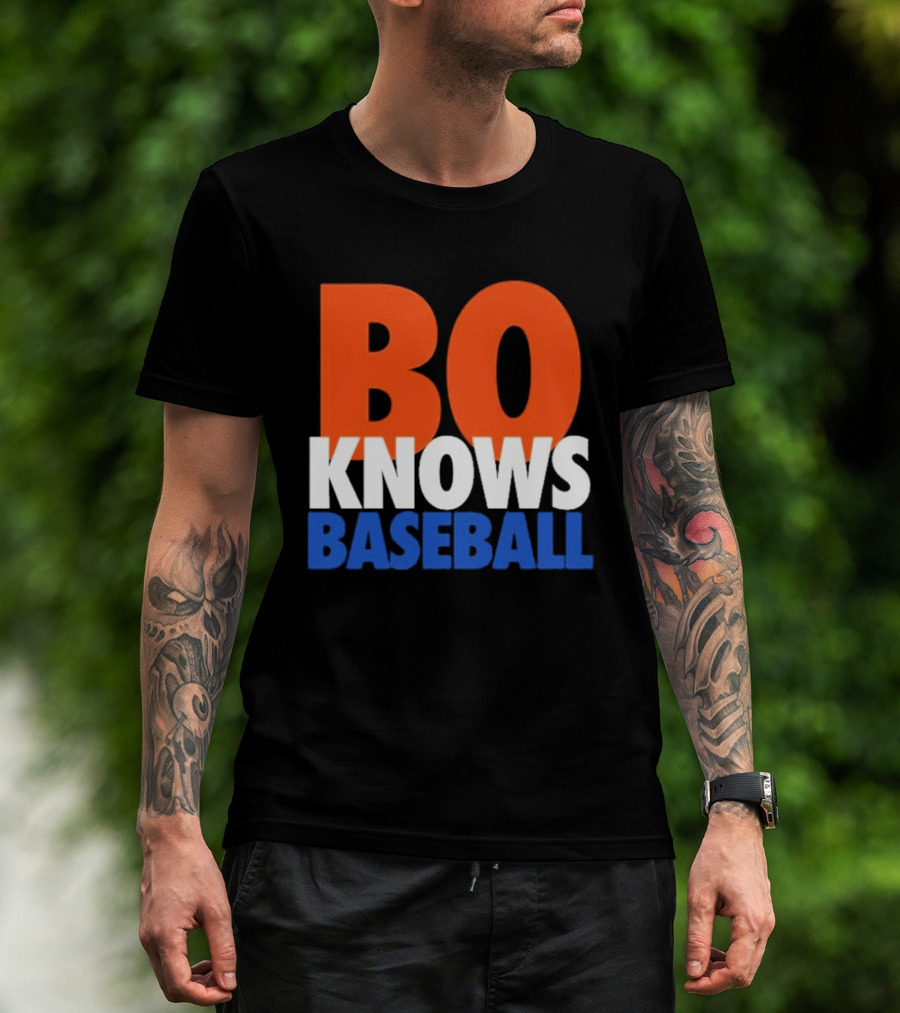 Bo Knows Baseball Retro Sports T-Shirt