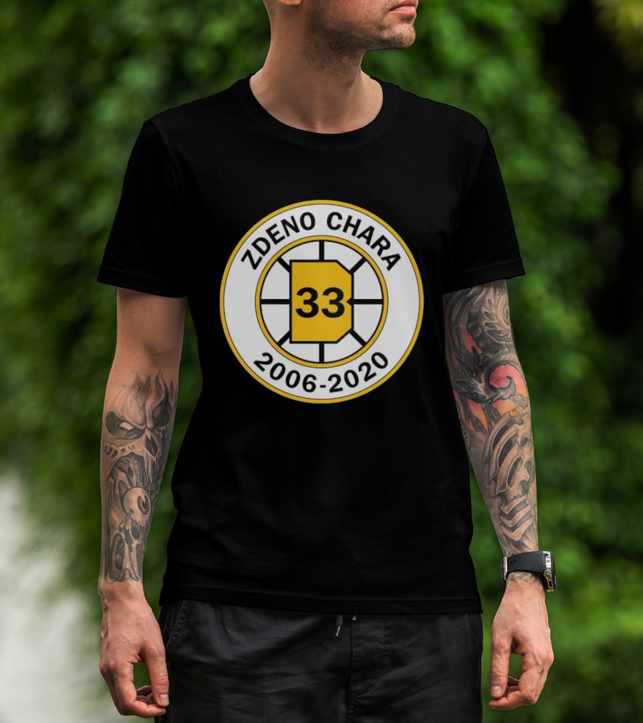Boston Bruins Zdeno Chára 33 Commemorative 2006 2020 T-Shirt