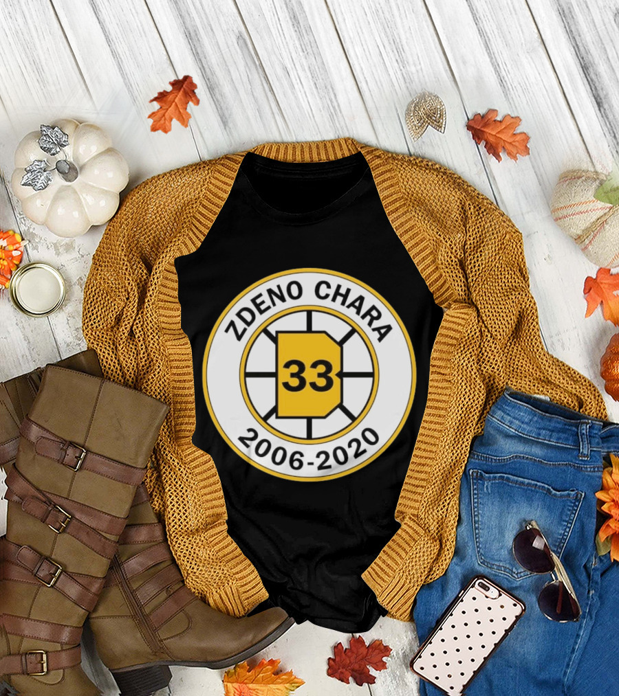 Boston Bruins Zdeno Chára 33 Commemorative 2006 2020 T-Shirt