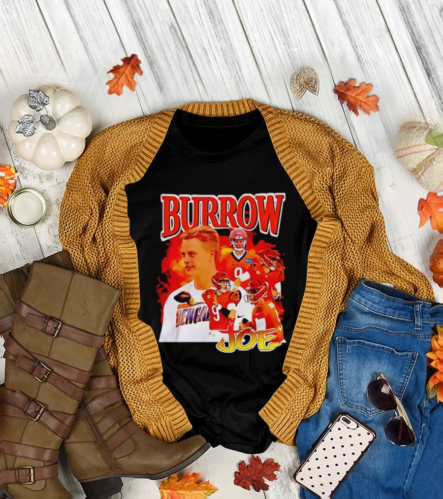 Burrow Joe 9 Cincinnati Bengals Football Star Blazing T-Shirt