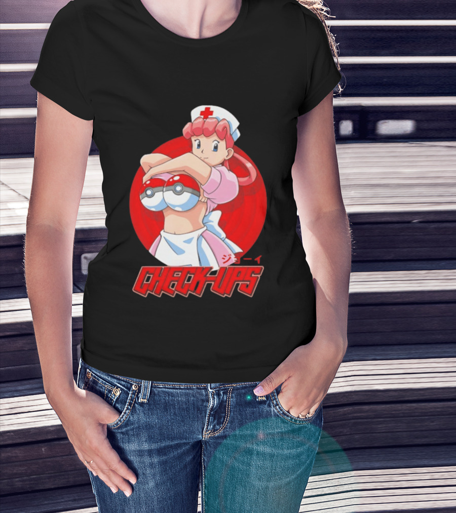 Check Ups Nurse Joy Pokeball Nurse T-Shirt